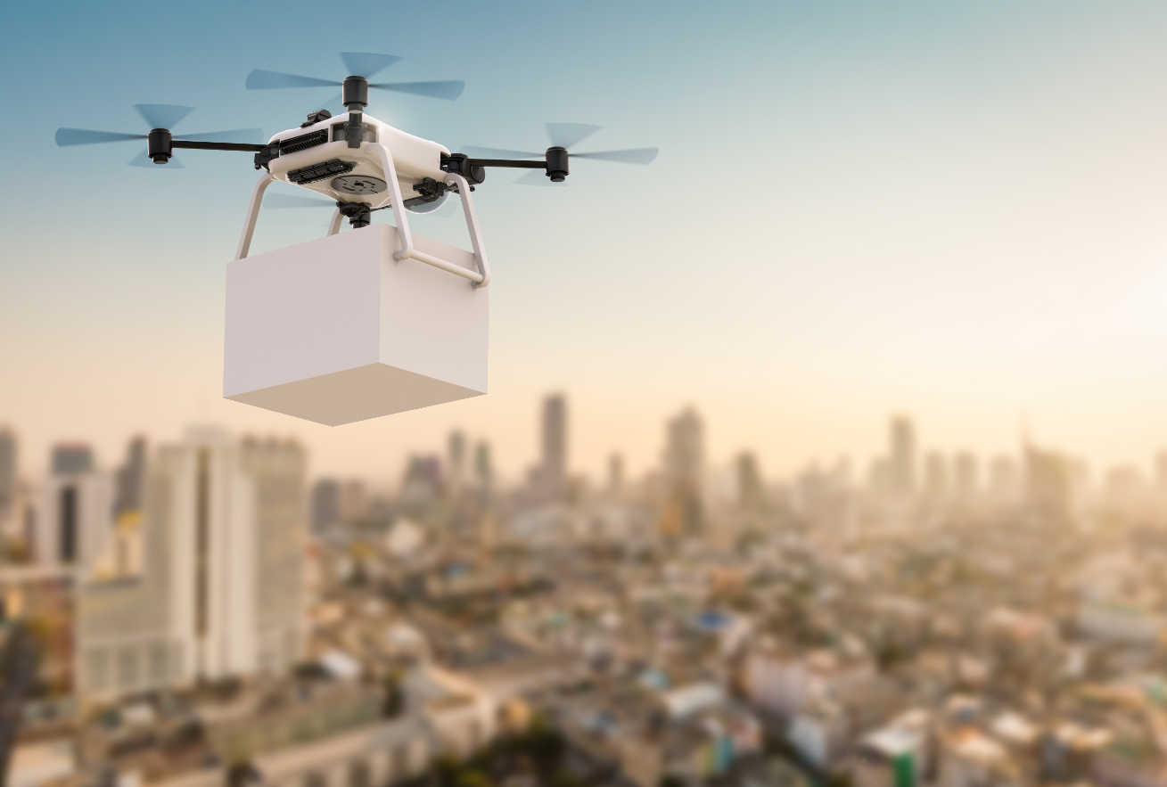 Drone delivery city iot