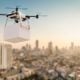 Drone delivery city sensors iot