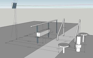 Vibro contacless vibration measurement sensor setup