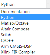 Wenn Sie diese Option auswählen, wird automatisch eine Python .py-Datei auf der Grundlage der aktuellen Entwurfseinstellungen generiert.