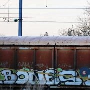 trains grafitti track trace