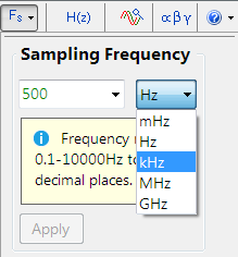 Sampling frequency