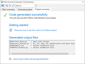 How to export designed IIR/FIR filters to Python - ASN Home